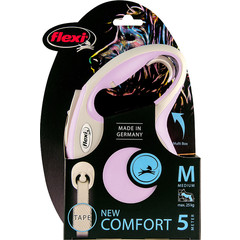 Flexi flexi rollijn NEW COMFORT tape M rose, 5 meter.