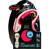 Flexi flexi rollijn NEW COMFORT tape M rood, 5 meter.