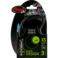 Flexi flexi rollijn BLACK DESIGN cord XS blauw, 3 meter.