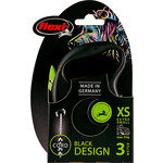 Flexi flexi rollijn BLACK DESIGN cord XS groen, 3 meter.