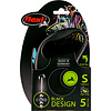 Flexi flexi rollijn BLACK DESIGN cord S blauw, 5 meter.