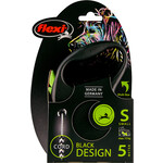 Flexi flexi rollijn BLACK DESIGN cord S groen, 5 meter.