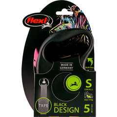 Flexi flexi rollijn BLACK DESIGN tape S roze, 5 meter.