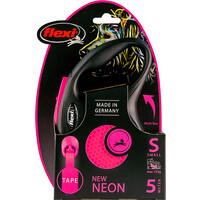 Flexi flexi rollijn NEW NEON tape S roze, 5 meter.