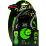 Flexi flexi rollijn NEW NEON tape M groen, 5 meter.