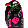 Flexi flexi rollijn NEW NEON tape M roze, 5 meter.