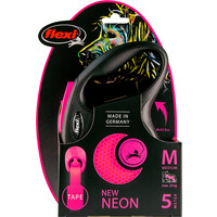 Flexi flexi rollijn NEW NEON tape M roze, 5 meter.
