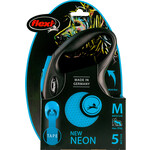 Flexi flexi rollijn NEW NEON tape M blauw, 5 meter.