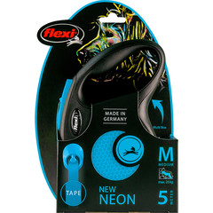 Flexi flexi rollijn NEW NEON tape M blauw, 5 meter.