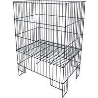 Boon draadmand mat zwart, 50x40x80 cm hoog.