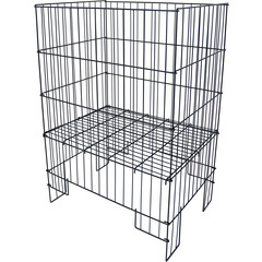 Boon draadmand mat zwart, 50x40x80 cm hoog.