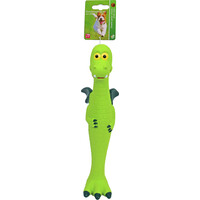 Boon Boon hondenspeelgoed krokodil latex met vleugels groen, 25 cm.