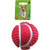 Boon Boon hondenspeelgoed bal latex roze/wit, 9 cm.