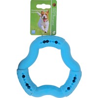 Boon hondenspeelgoed TPR ring drijvend blauw, 15 cm.