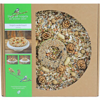 Boon vogelvoedertaart met vetring, 24 cm.