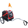 Doggy Ride Doggyride fietskar mini 20 rood/zwart cabin only