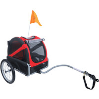 Doggy Ride Doggyride fietskar mini 20 rood/zwart cabin only