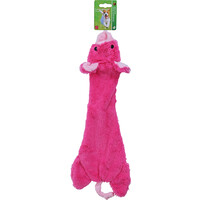 Boon Boon hondenspeelgoed varken plat pluche roze, 55 cm.