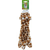 Boon Boon hondenspeelgoed giraffe plat pluche bruin/geel, 35 cm.