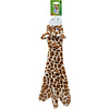 Boon Boon hondenspeelgoed giraffe plat pluche bruin/geel, 55 cm.