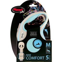 Flexi flexi rollijn NEW COMFORT tape M lichtblauw, 5 meter.