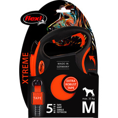 Flexi flexi rollijn XTREME tape M orange, 5 meter.