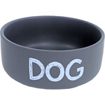 Boon Boon eetbak steen DOG mat grijs, 16 cm.
