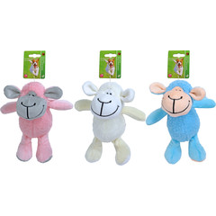 Boon Boon hondenspeelgoed aap schapenwol assorti, 20 cm.