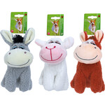 Boon Boon hondenspeelgoed hond/ezel/koe schapenwol assorti, 17 cm.