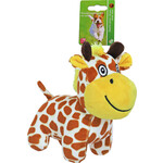 Boon Boon hondenspeelgoed giraffe pluche met piep, 20 cm.