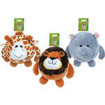 Boon Boon hondenspeelgoed safaribal pluche met piep assorti, 17 cm.