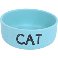 Boon Boon eetbak steen CAT mat mintblauw, 12 cm.
