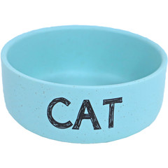 Boon Boon eetbak steen CAT mat mintblauw, 12 cm.