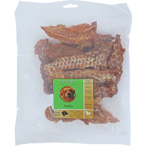 Boony Natuurlijke Snacks Boon Natuurlijke Snack kip, kipfilet zak a 400 gram.