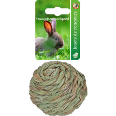 Boon Boon grasbal geweven met bel, 8 cm.