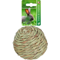 Boon Boon grasbal geweven met bel, 12 cm.