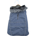 Boony Dog Fashion Boony Dog fashion hondenjas parka bontkraag grijs, 25 cm.