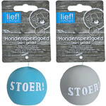 lief! Boys lief! Boys hondenspeelgoed latex bal assorti, 5 cm.