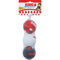Kong Kong hond Signature Sport balls, medium pak a 3 stuks.