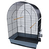 Interzoo Interzoo vogelkooi Lusi 3, zwart/grijs.