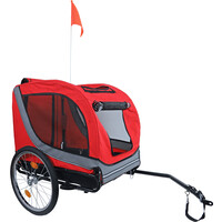 Boon Boon fietskar Runner 2 black edition, rood/grijs.