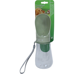 Boon Boon drinkfles travel met draagkoord warmgrijs, 450 ml.