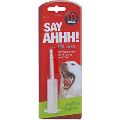 Company of Animals Mikki pill gun, wit transparant.