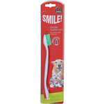 Company of Animals Mikki double toothbrush, wit.