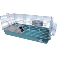 Savic Savic konijnenkooi Nero 3 de Luxe compleet lichtgrijs/mallard groen, 100 cm.