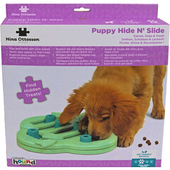 Nina Ottosson Nina Ottosson puppyspel puppy hide n' slide, groen.