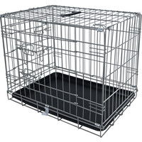 Boon Boon draadkooi 2-deurs economic taupe nr. 1, 63x44x51 cm.