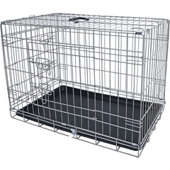 Boon Boon draadkooi 2-deurs economic taupe nr. 2, 77x48x56 cm.