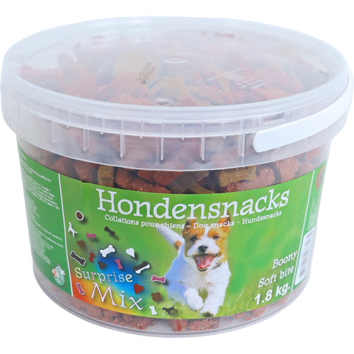 Boony hondensnacks Boony semi moist surprise mix, emmer a 1,8 kg.