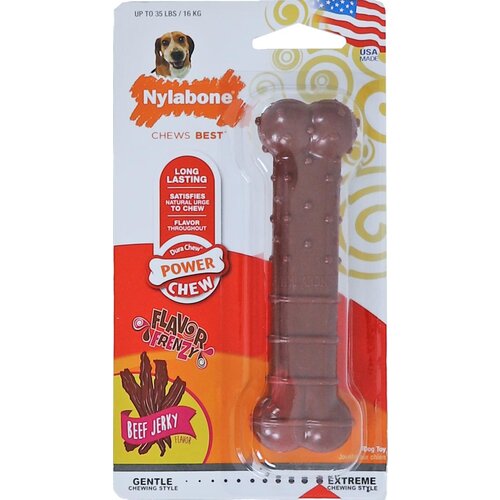 Nylabone Nylabone Dura Chew bot beef jerky, wolf. NBJ103